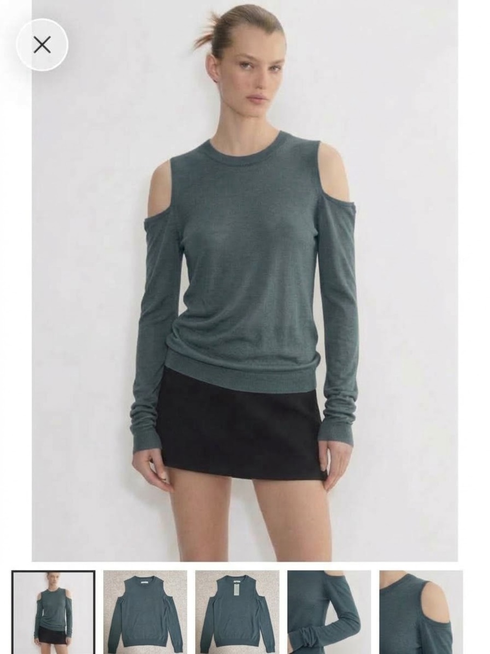 Minimum Scandinavian Crewneck cold shoulder Sweater